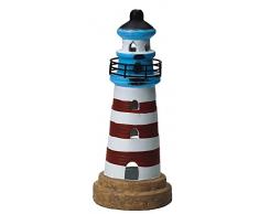 Lighthouse Tealight Holder Figuritas Decorativas, Multicolor, Ãnico