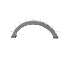 Star 230Â âÂ 11Â Trull candelabro 9Â luces gris madera 24Â x 58Â cm