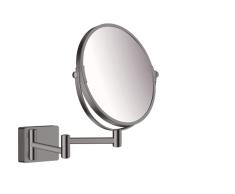 hansgrohe AddStoris Espejo de aumento, cromo negro cepillado, 41791340