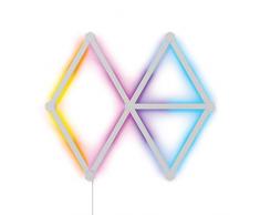 Nanoleaf Lines 60 Grados Starter Kit, 9 Barras de Luz Inteligentes LED RGBW Modulares - Apliques de Pared Interior, Luces Led 16M Colores WiFi, Compatible con Alexa Google Home, Decoración Habitación
