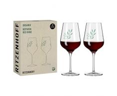 RITZENHOFF 3921001 - Juego de 2 copas de vino tinto (500 ml, orgÃ¡nico, 45 % reciclado), color verde