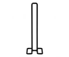 blomus Soporte para Rollos de Cocina, Soporte para Rollo de Papel de Cocina, Acero pulverizado, Negro, 31 cm, 64185
