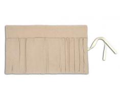 Mademoiselle Toga Pochette lápices Make Up, tejido, beige, 39 x 22 cm