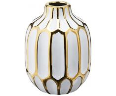 Sagebrook Home Vase Florero, cerÃ¡mica, Blanco, 5.75 x 5.75 x 8 Inches