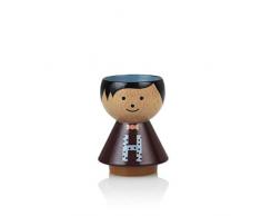 Lucie Kaas Bordfolk Huevera, Madera de Haya, Multicolor, HÃ¶he: 6 cm
