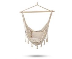 ikonka, Silla Colgante para Patio Patio jardÃ­n al Aire Libre mochileros, Camping, jardÃ­n y Viajes