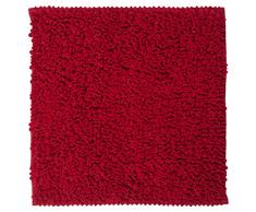 Sealskin Alfombra de Baño Antideslizante Absorbente Twist, 60 x 60 x 3 cm, Poliéster, Rojo