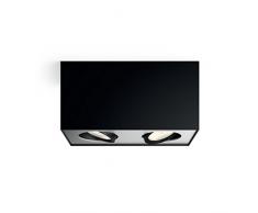 Philips myLiving 2 Focos LED, 1000 lm, iluminaciÃ³n interior, 4.5 W, negro