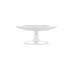 Alessi Dressed for X-mas Frutero con pie, Porcelana, Blanco, 20 x 19