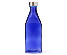 Quid Habitat Botella Mesa Vidrio Con TapÃ³n 1l Azul