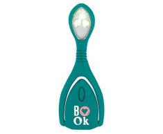 Libri_x Lumi Plus Book - Lámpara de lectura con pinza y regulador de intensidad, color turquesa