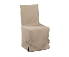 Douceur d Intérieur 1605819 Essentiel funda de silla Nouette poliéster lino