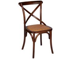 BETTER & BEST Q B&B Q BETTER & BEST Silla tonet de Abedul barnizada, Medidas 45x45x87 cm, Material: Madera, Marron, Talla Ãºnica