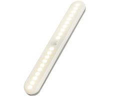 OUSFOT Luz de armario LED sensor de movimiento 3 modos inalámbricos 20 LED USB recargable carga rápida y largo tiempo de espera, perfecta para la cocina armario armario armario (1 PCS)