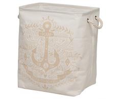 Sealskin Anchor Cesta de Ropa, Poliéster, Crudo, 30x50x40 cm