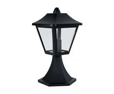 Osram lámpara LED exterior E27, aluminio, color negro