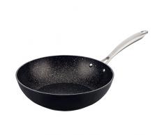 San Ignacio Wok Apta para InducciÃ³n, Negro, 28 cm. diÃ¡metro