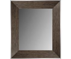 Lienzos Levante Espejo de Pared para baño o recibidor, Madera, Negro, 93 x 72 cm