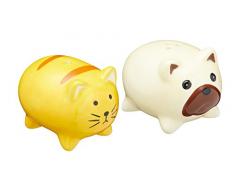 KitchenCraft KCSNPCATDOG - Coctelera para condimentos, color amarillo y beige