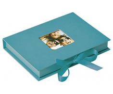 Walther Fun - Caja de Regalo para Fotos, Papel, Verde petróleo, 13 x 18 cm