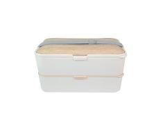 BIRAMBEAU â Utensilios de cocina â Fiambrera â 2 compartimentos â Sin BPA â cero residuos â 1200 ml