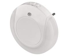 Emos Luz nocturna LED, enchufe con sensor crepuscular e interruptor, brillo ajustable, luz de orientación para habitación de los niños, escalera, sueño, P3317, color blanco