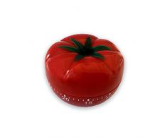 ADE TD1607 temporizador mecánico de cocina tomate, plastico ABS, color rojo