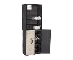 JOCCA TNT armario con organizador de zapatos de la ropa, 61 x 30 x 174 cm por – Modelo or054, color beige