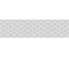 VINILIKO, Alfombra de vinilo, Quatrefoil, Gris, 80x300 cm