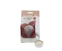 Cereria de Giorgio Concentrado de Vela Tealight perfumadas Alla Frutas, Cera, Rosa Claro, 3.8Â X 3.8Â X 1.6Â cm, 12Â Unidades