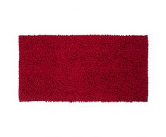 Sealskin Alfombra de Baño Antideslizante Absorbente Twist, 60 x 120 x 3 cm, Poliéster, Rojo