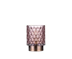 Pauleen 48239 Brillante Glamour LÃ¡mpara de mesa mÃ³vil LÃ¡mpara de mesa de cristal FunciÃ³n Temporizador 6H BaterÃ­a LÃ¡mpara de cristal sin cable Rosa/LatÃ³n