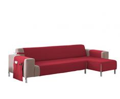 Martina Home Cubre sofá Chaise longue modelo Betta - Tela - Brazo derecho - color Burdeos - medida 240 cm ancho.