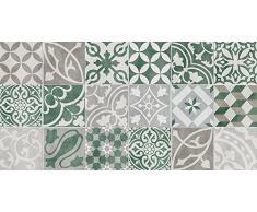 VINILIKO, Alfombra de vinilo, Verde, 50x100 cm