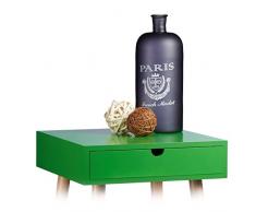 Relaxdays Jarrón Decorativo con Escudo, Florero Vintage, Vidrio, 32 x 13,5 x 13,5 cm, Negro Mate