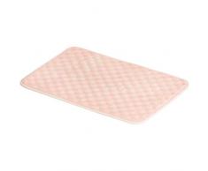 AmazonBasics - Alfombra para baño de espuma viscoelástica ondulada, Rosa, 50 x 80 cm