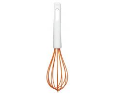 Fiskars Batidor con filamentos recubiertos de silicona, Longitud: 29,7 cm, PlÃ¡stico/Silicona, Naranja/Blanco, Functional Form, 1023613