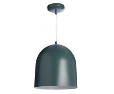 Lussiol 250565 - Lámpara colgante de metal, 60 W, verde, diámetro 30 x altura 30 cm