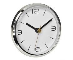 TFA Dostmann Reloj de Bolsillo analógico 60.3065.02 con números arábigos con 2 esferas para empotrar, Reloj de Mesa, Reloj de Cuarzo, Blanco, 90 x 90 x 36 mm