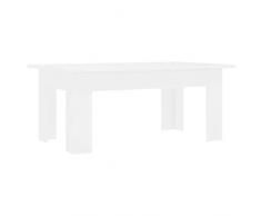 vidaXL Mesa Baja Blanca 100 x 60 x 42 cm Agglomeado