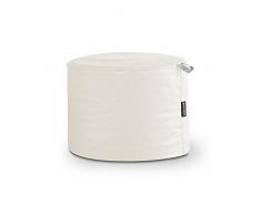 HAPPERS Puff Taburete Polipiel Outdoor Blanco