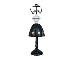 Clayre & Eef 63632 - Soporte para joyas (10 x 8 x 31 cm), color negro