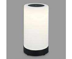 Briloner - Lámpara LED de sobremesa a pilas, regulable, lámpara LED de sobremesa sin cables, función táctil, 3300K blanco cálido, negro, 245x125 mm (HxD)