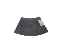 Cazsplash lujo cuadrante Mini Curvado alfombrilla de ducha, algodón, gris, 42 x 26 x 5 cm)