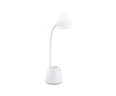 Philips - LÃ¡mpara LED de mesa tipo Flexo Philips Hat 4.5W con 3 escenas de luz (3000, 4000 y 5700K) - Carga USB