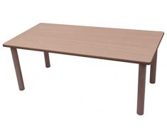 Mobeduc 600551.8H180 - Mesa infantil rectangular, 120 x 80 cm, talla 0, madera, color haya