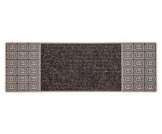 CarFashion 257809 pur|ce nter Clean estrecho Diseño Felpudo (para interior y exterior, TPE de VC 100% SOSTENIBLE, de bronce metálico, 75 x 25 cm