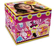 Star Licensing Disney Soy Luna Estuche Joyero, cartón,, 10 x 10 x 8.5 cm