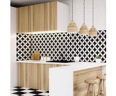 Ambiance Sticker Pegatinas de Azulejos Adhesivos, diseÃ±o de Azulejos de Cemento â DecoraciÃ³n de Pared para baÃ±o y Cocina â 20 x 20 cm â 30 Unidades