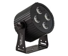 Involight SlimPAR412 PRO - Foco led (4 ledes 6 en 1, función DMX, refrigeración por convección y mando a distancia por infrarrojos), color negro